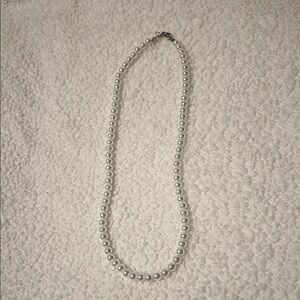 Elegant White Pearl Necklace